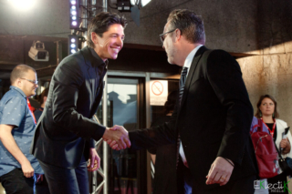 Yan England et Patrick Roy